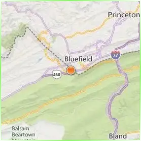 Bluefield University Location Map Bluefield University Location Map